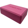 Блок для йоги и фитнеса UNIX FIT (200 г) 23 х 15 х 7 см, 1 шт, розовый YBU200GPK